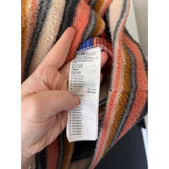 Like New Billabong Adventure Boundary Quarter Zip Fleece Pullover Stripe Size L - Picture 7 of 8